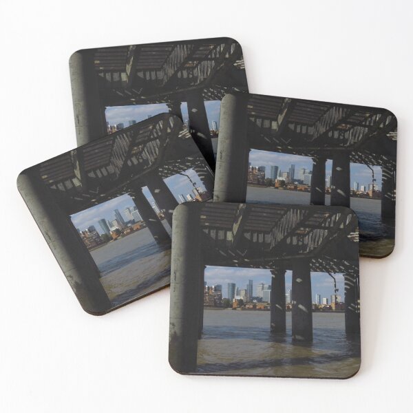Item preview, Crowley's Wharf Pier and Canary Wharf, London designed and sold by wiggyofipswich.
