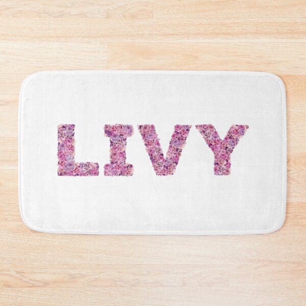 Item preview, Livy | Name art | Pink flowers designed and sold by hayleylauren.