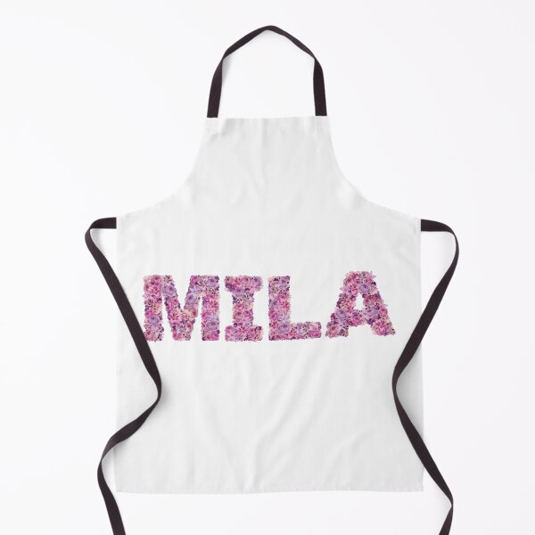 Item preview, Mila | name art | Pink Flowers designed and sold by hayleylauren.