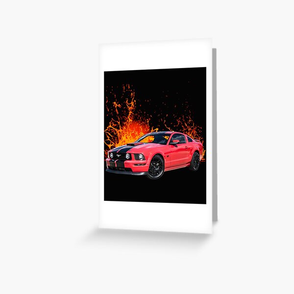 2008 Ford  Mustang GT in our lava series Greeting Card