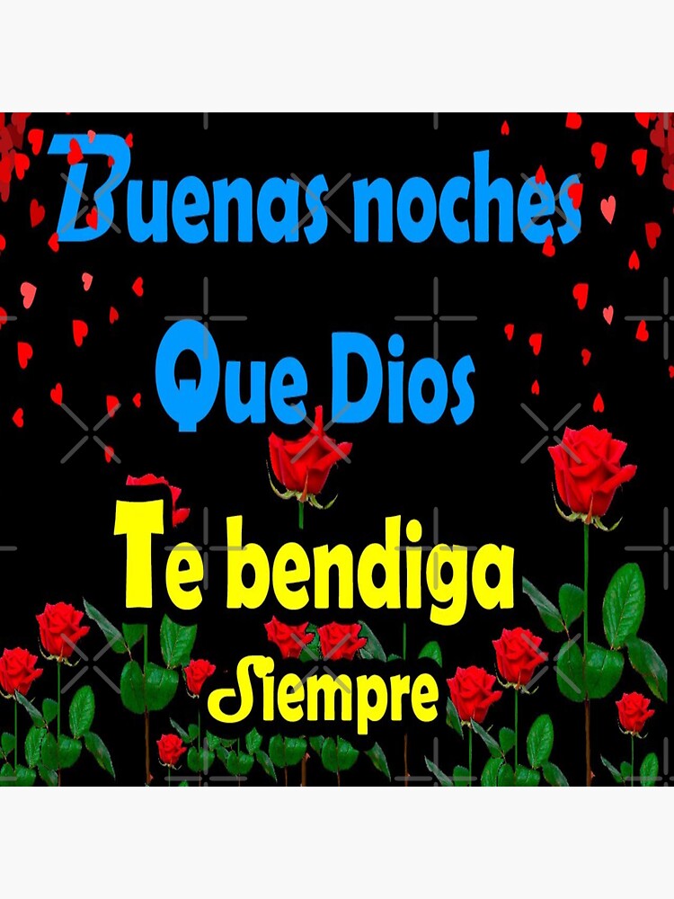 "Buenas Noches Dios Te Bendiga" Sticker for Sale by Designsbykids