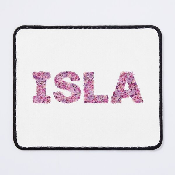 Item preview, Isla | name art | pink flowers designed and sold by hayleylauren.