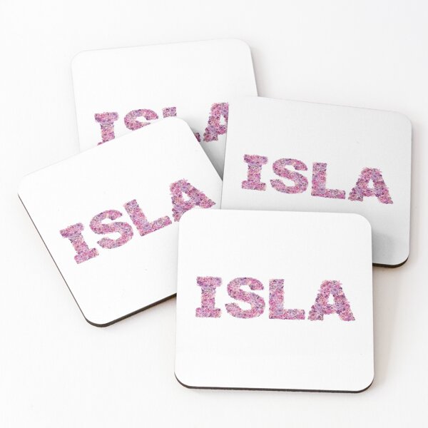 Item preview, Isla | name art | pink flowers  designed and sold by hayleylauren.