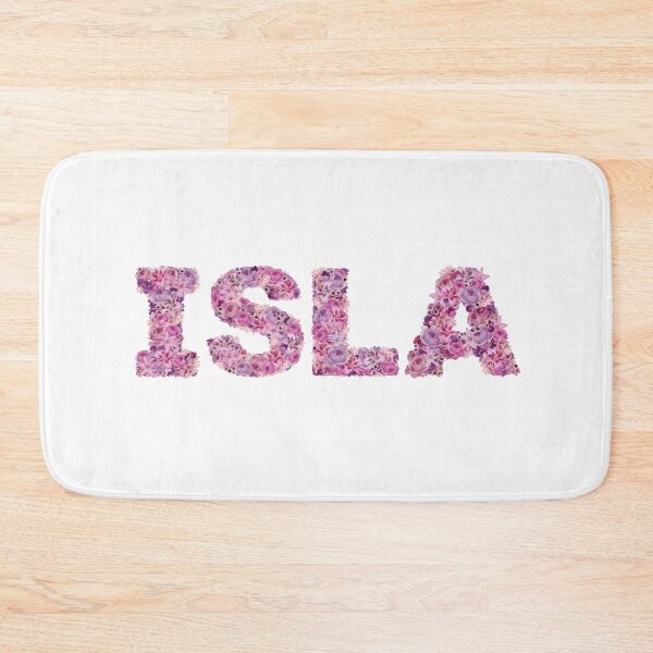Item preview, Isla | name art | pink flowers  designed and sold by hayleylauren.