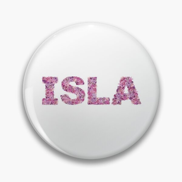 Item preview, Isla | name art | pink flowers  designed and sold by hayleylauren.