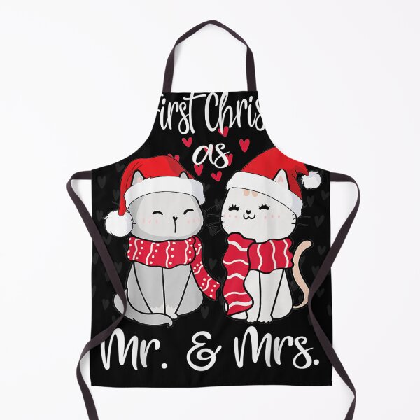 Item preview, Our First Christmas as Mr and Mrs 2021 Cat Lovers Couples Pj designed and sold by Flamingo92.