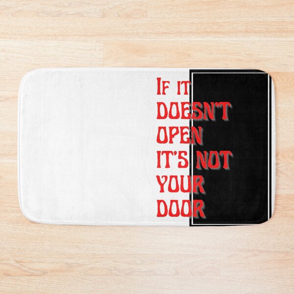 Item preview, If does not open it is not your door Black door designed and sold by BeatyinChaos.