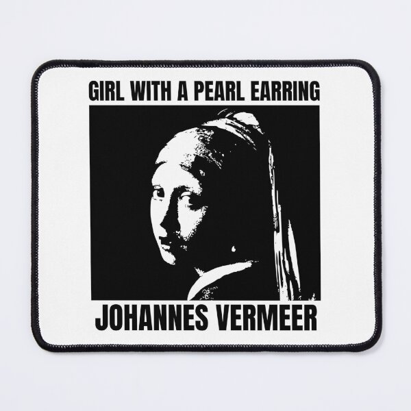 Item preview, Girl with a Pearl Earring, Johannes Vermeer, Black designed and sold by anghelapparel.