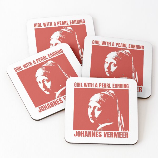 Item preview, Girl with a Pearl Earring, Johannes Vermeer, Red designed and sold by anghelapparel.