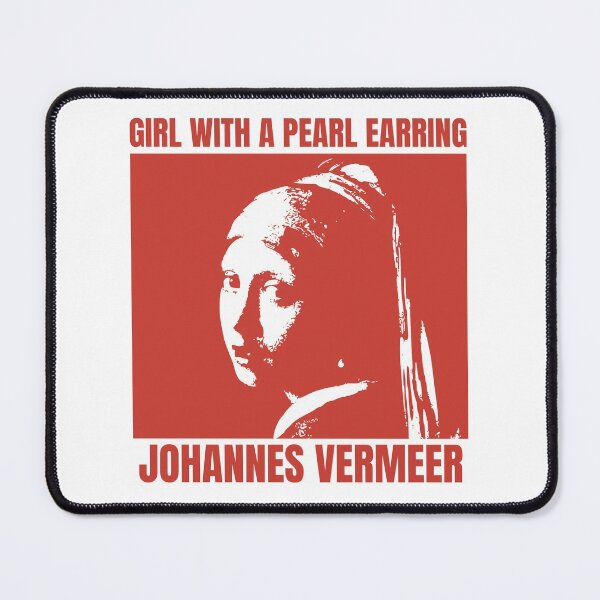Item preview, Girl with a Pearl Earring, Johannes Vermeer, Red designed and sold by anghelapparel.