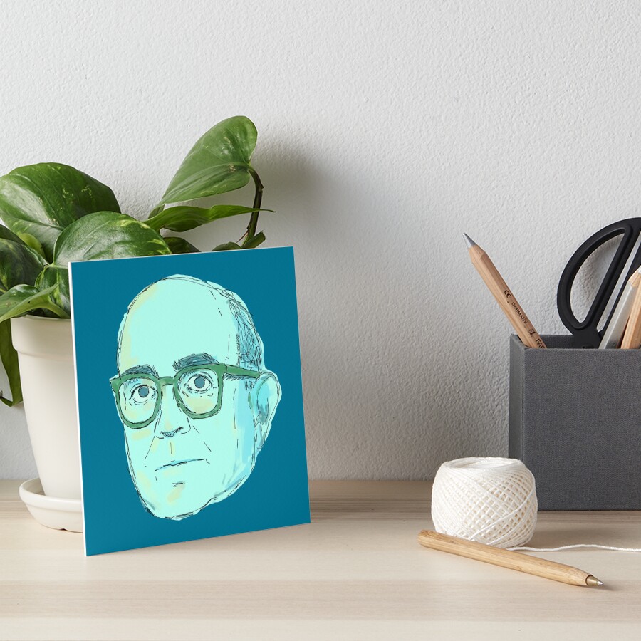 "Theodor Adorno painting" Art Board Print by KennyLucky Redbubble