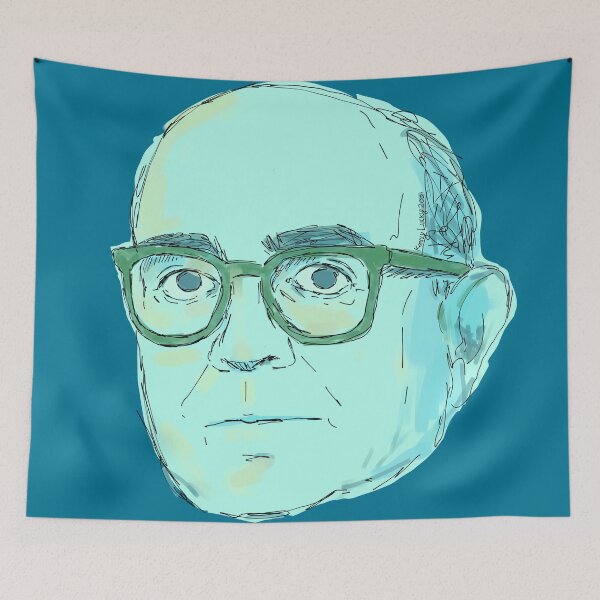 Item preview, Theodor Adorno painting designed and sold by KennyLucky.