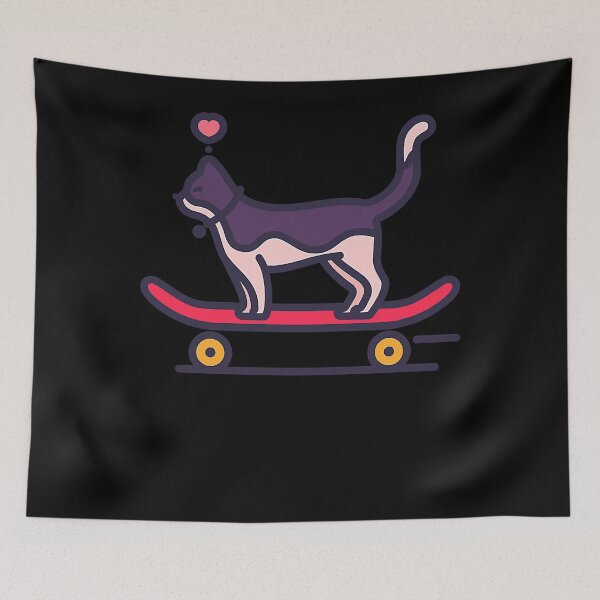Item preview, Funny Skateboarding Cat Gift  designed and sold by SpivakAddilyne.