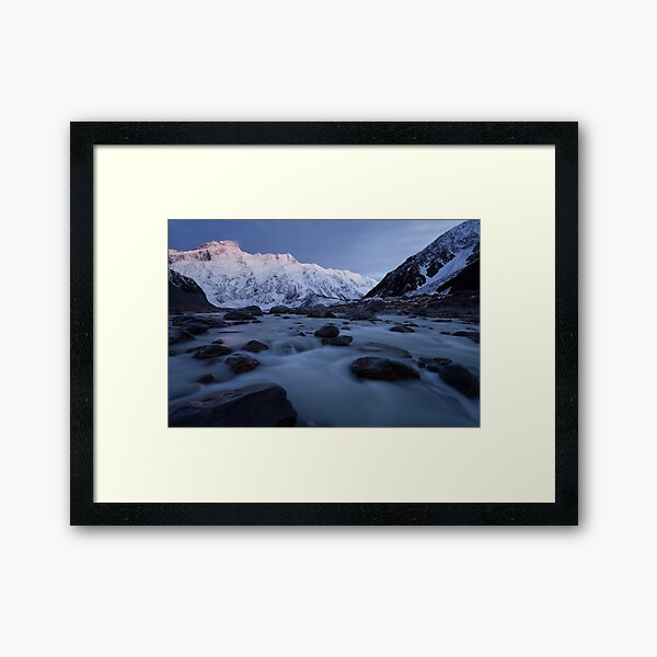Winter in the Hooker Valley Framed Art Print