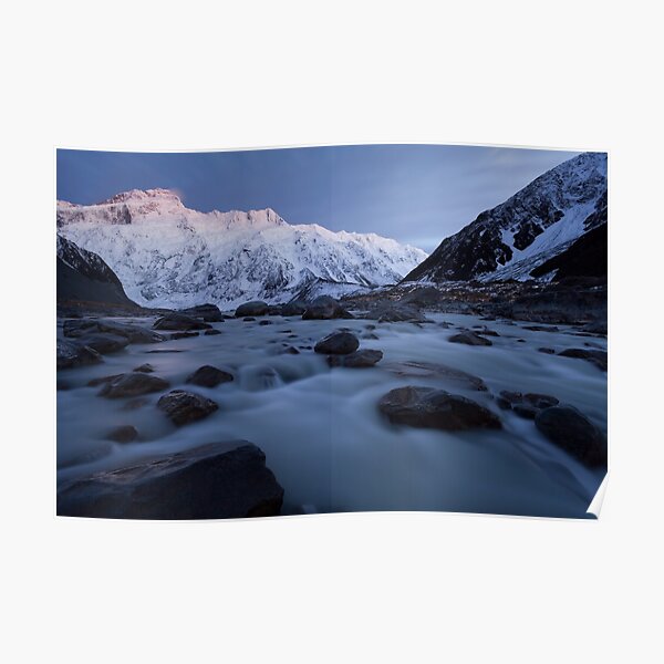 Winter in the Hooker Valley Poster