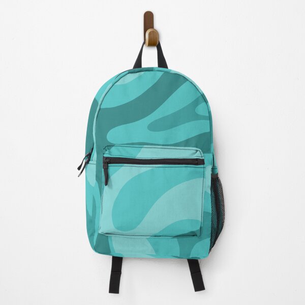 Item preview, Modern Retro Liquid Swirl Abstract Pattern in Turquoise Aqua Teal designed and sold by kierkegaard.