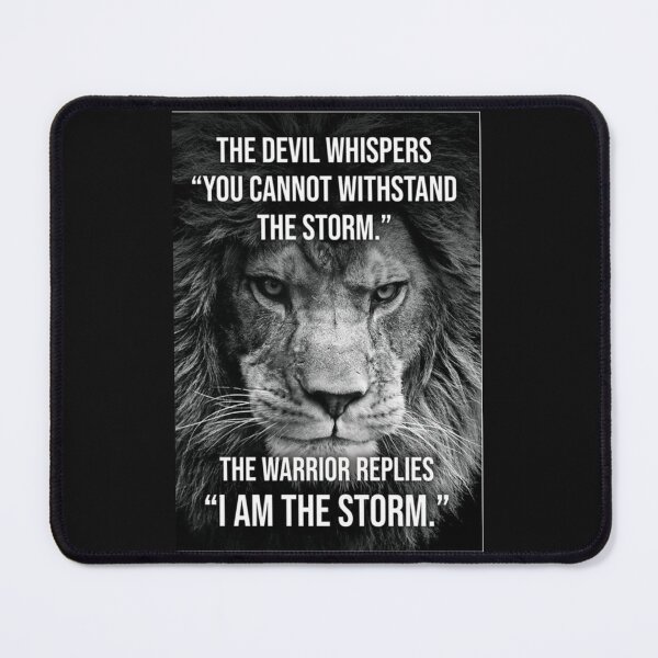 Item preview, I AM The Storm, Lion, Warrior Poster designed and sold by KatrinBrinkmann.