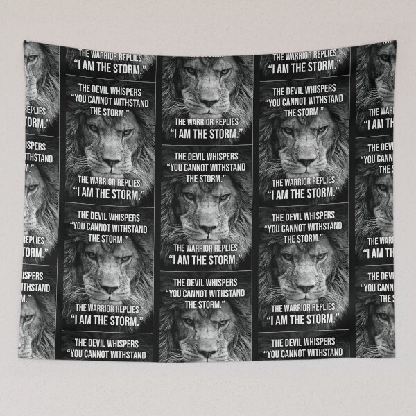 Item preview, I AM The Storm, Lion, Warrior Poster designed and sold by KatrinBrinkmann.