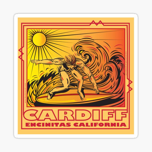Item preview, CARDIFF BY THE SEA ENCINITAS CALIFORNIA SURFING designed and sold by Larry Butterworth.