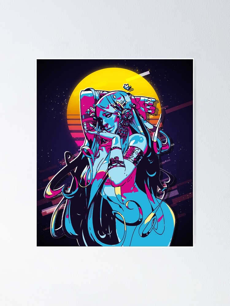 Aphrodite Hades 80s Retro Poster For Sale By Mna Designs Redbubble 4047