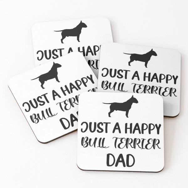 Item preview, Bull Terrier Happy dog owner cool saying designed and sold by Onorato Bellgardt.
