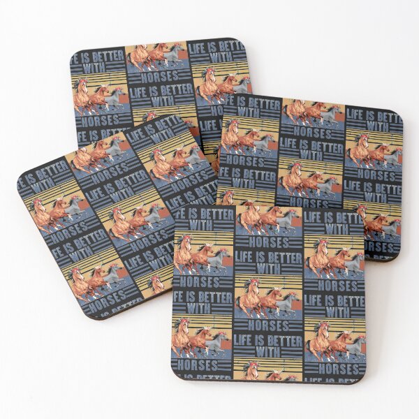 Item preview, Life Is Better Horses Gift Halloween Day, Thanksgiving, Christmas Day designed and sold by KatrinBrinkmann.