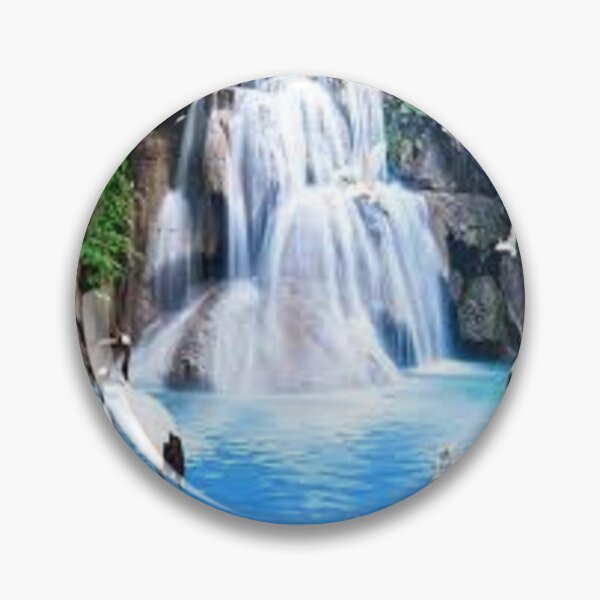 Item preview, Peaceful Waterfall Scene Print on home gifts, decor, accessories and puzzles. designed and sold by lduke47.