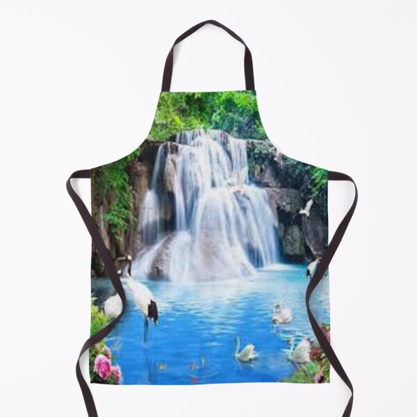 Item preview, Peaceful Waterfall Scene Print on home gifts, decor, accessories and puzzles. designed and sold by lduke47.