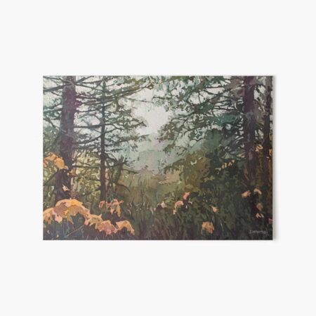 Fog Over Croisan Valley Art Board Print