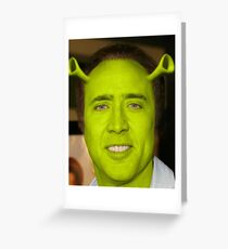 Nicolas Cage - Shrek Greeting Card