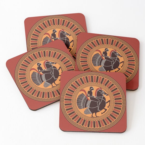 Item preview, Youth Riding A Mythical Hippalektryon: Ancient Greek Art designed and sold by Happy Puppy Print On Demand.