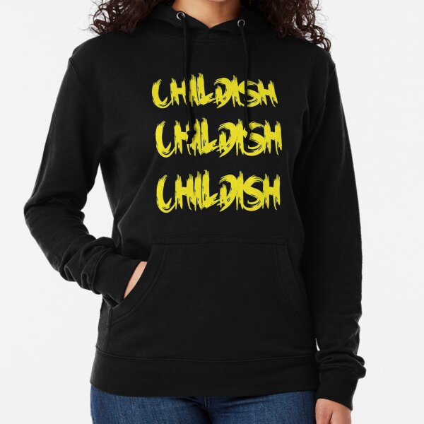 Childish hoodie discount black and yellow