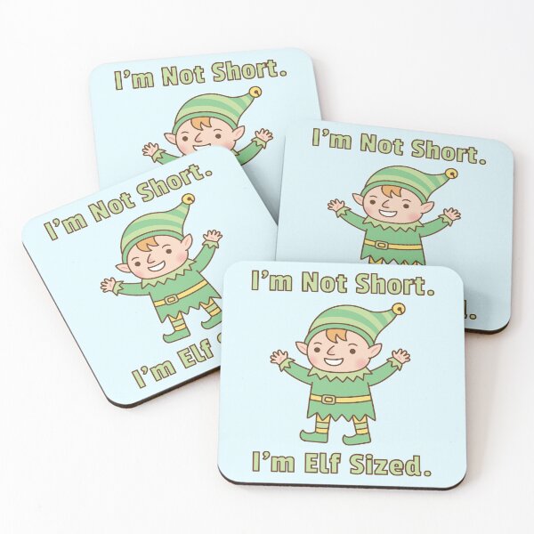Item preview, Funny Elf, I'm Not Short, I'm Elf Sized designed and sold by rustydoodle.