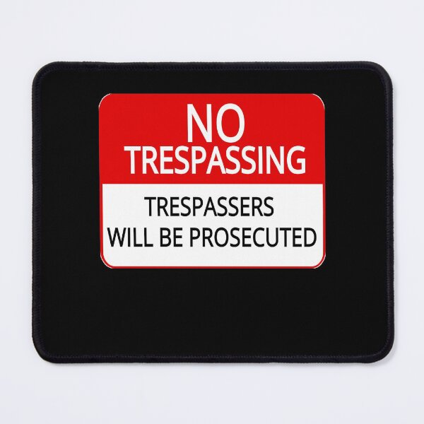 Item preview, Beautiful Model No Trespassing Trespassers Funny Warning Sign Classic Fans designed and sold by Irwinbradtke.