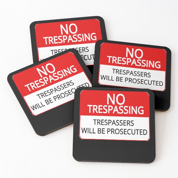 Item preview, Beautiful Model No Trespassing Trespassers Funny Warning Sign Classic Fans designed and sold by Irwinbradtke.