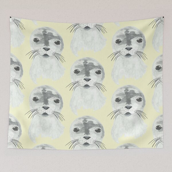 Item preview, Little gray seals designed and sold by LillemDesign.