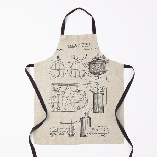 Item preview, PATENT DRAWING / 1893 - Process Of Making Beer designed and sold by danielcoulmann.