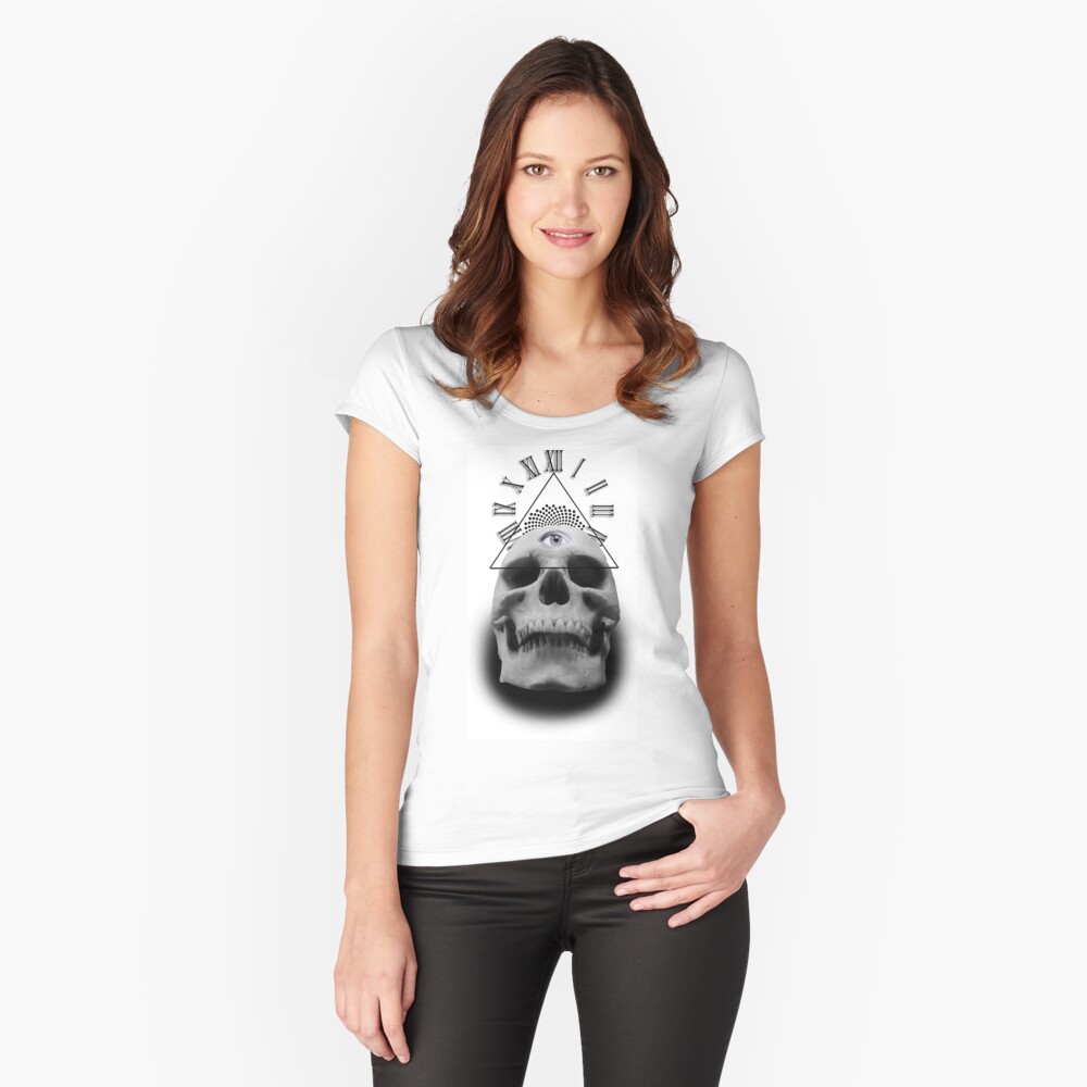 Item preview, Fitted Scoop T-Shirt designed and sold by DickGeetattoo.