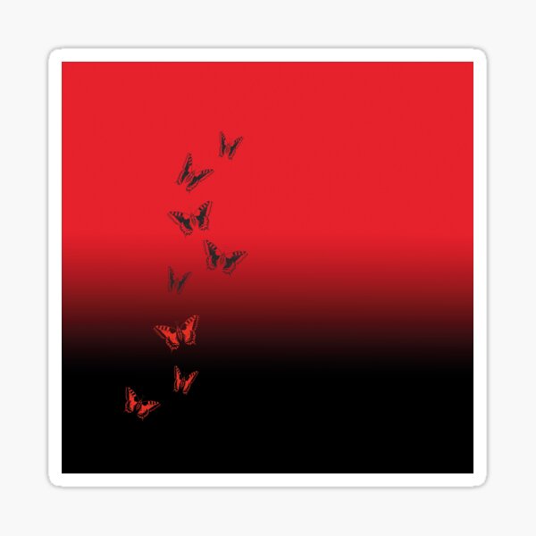 Butterflies at dusk Sticker