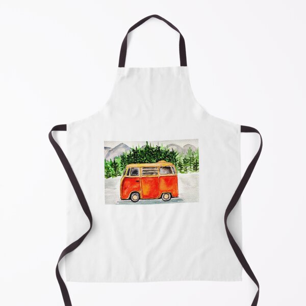 Item preview, Camper illustration in watercolors, camping in watercolors, illustration designed and sold by Ala Lopatniov.