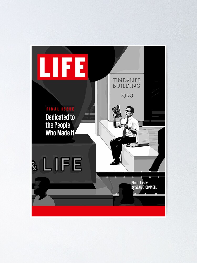 Póster «Última portada de la revista Life» de Tophsell | Redbubble