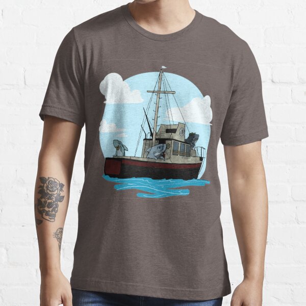 Quint's Shark Fishing Charters - Redbubble Jaws (1975) Classic T-shirt