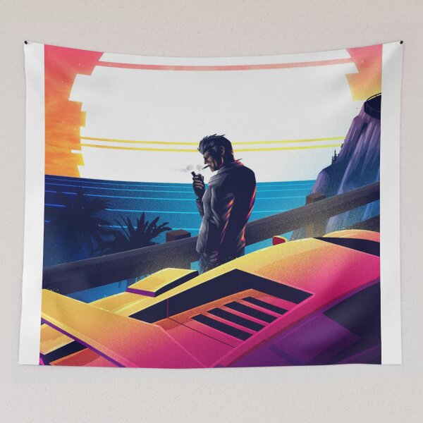 Item preview, Synthwave Retro Car and Sunset Scene Digital Art designed and sold by Rakuten Mallor.