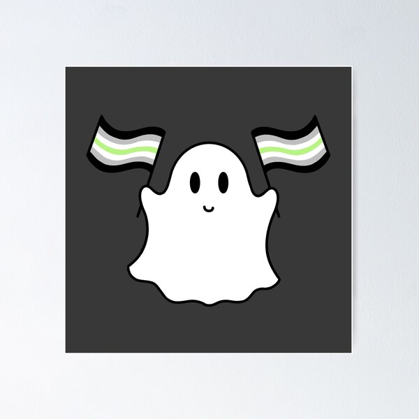 Item preview, Ghost agender pride flag  designed and sold by DoesArtAndStuff.