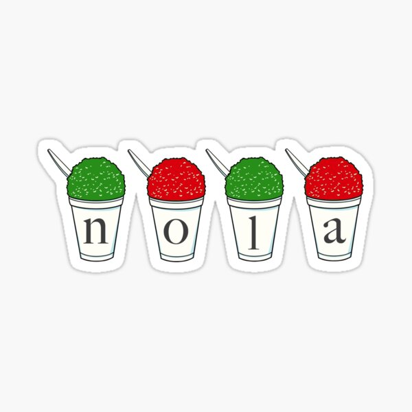 NOLA Christmas Snoballs Sticker