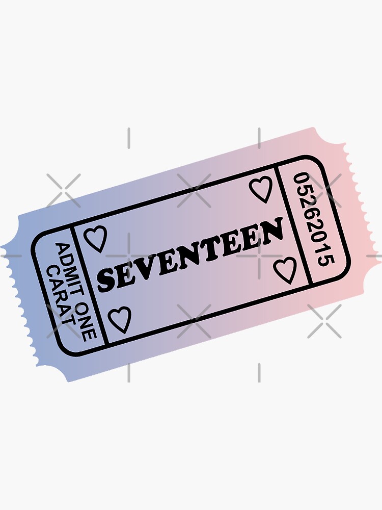 SEVENTEN Concert Ticket Sticker | Sticker