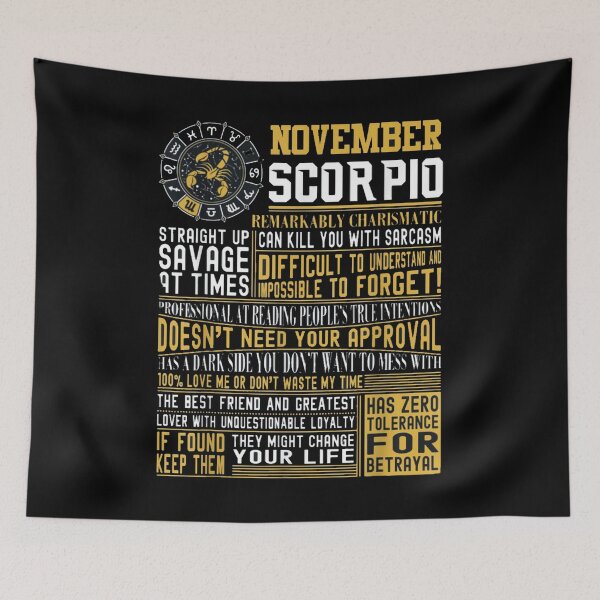 Item preview, Born in November Scorpio Facts Shirts for Mens, Womens  designed and sold by ghazalish.