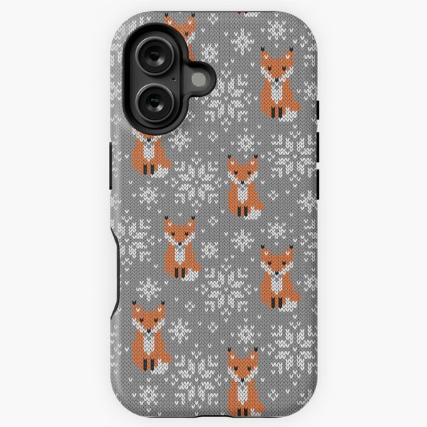 Renards jacquard Coque antichoc iPhone