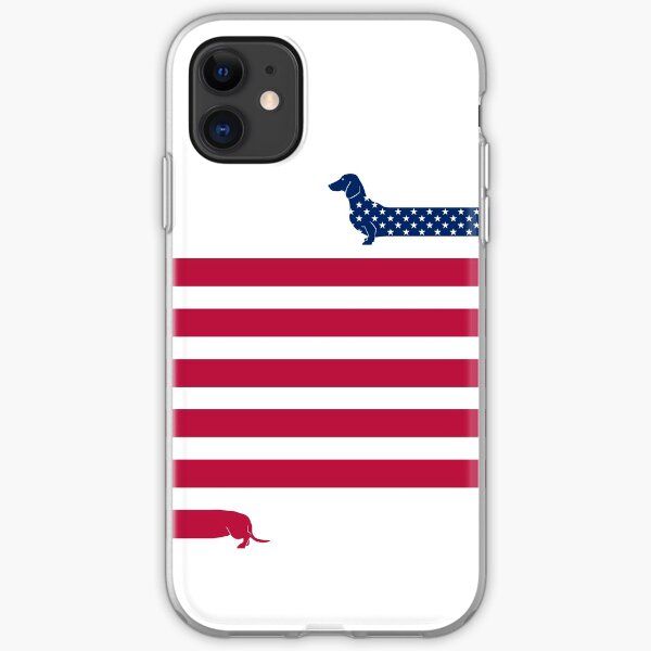 Dachshund Patriot iPhone Soft Case