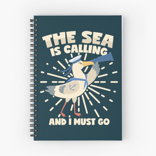 Artikelvorschau, The sea is calling saying seagull binoculars wanderlust entworfen und verkauft von voidea.